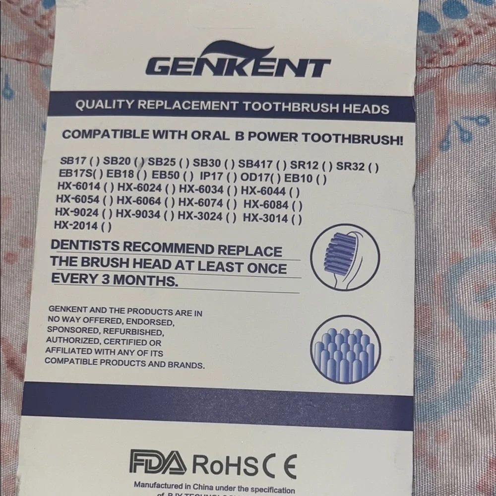 Genkent Replacement Toothbrush Heads-Oral B
